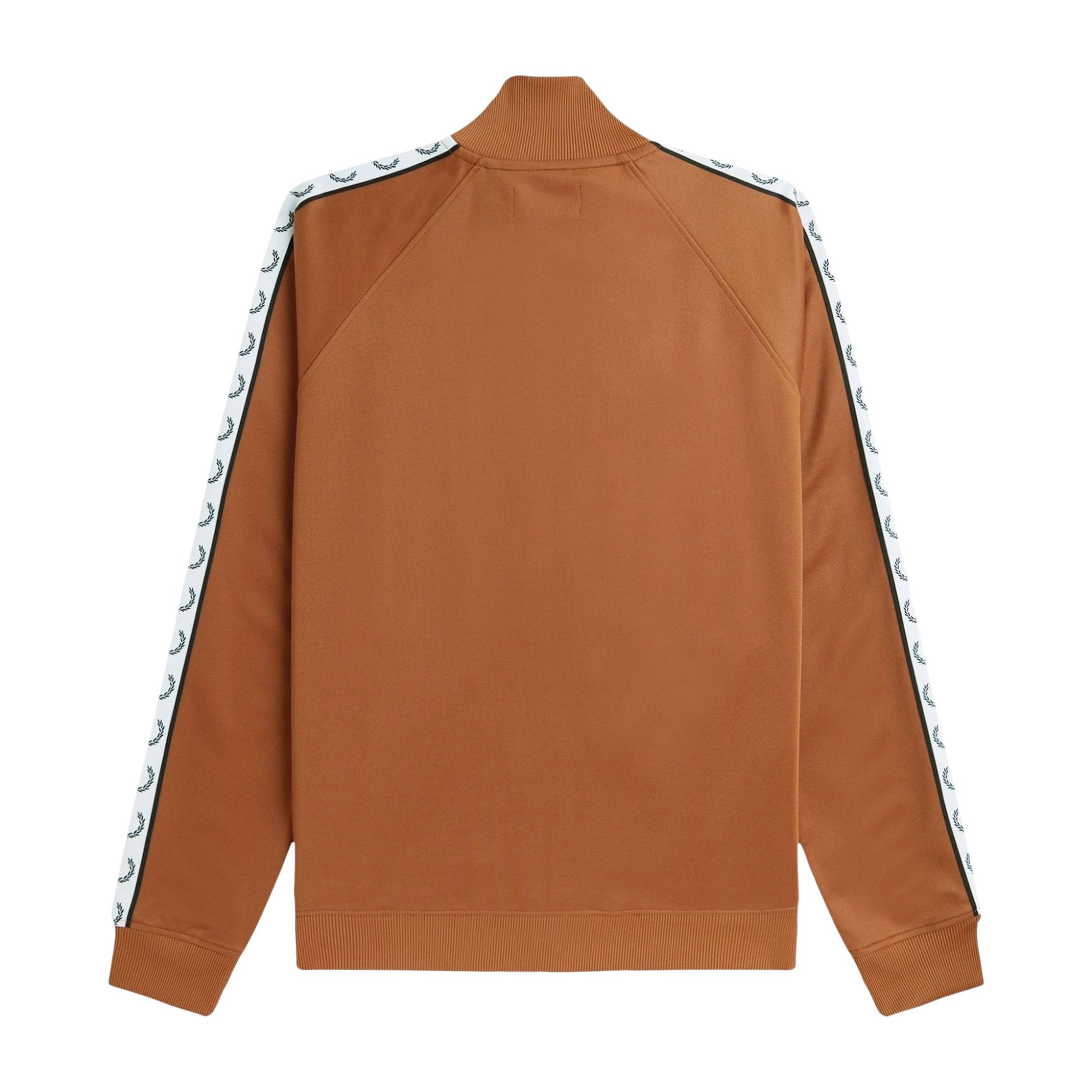FRED PERRY Taped Track Jacket, Brown, UK10